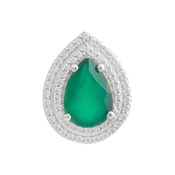 Серебряная подвеска с агатом 2.266ct