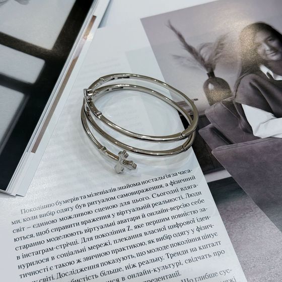 Серебряный браслет без камней