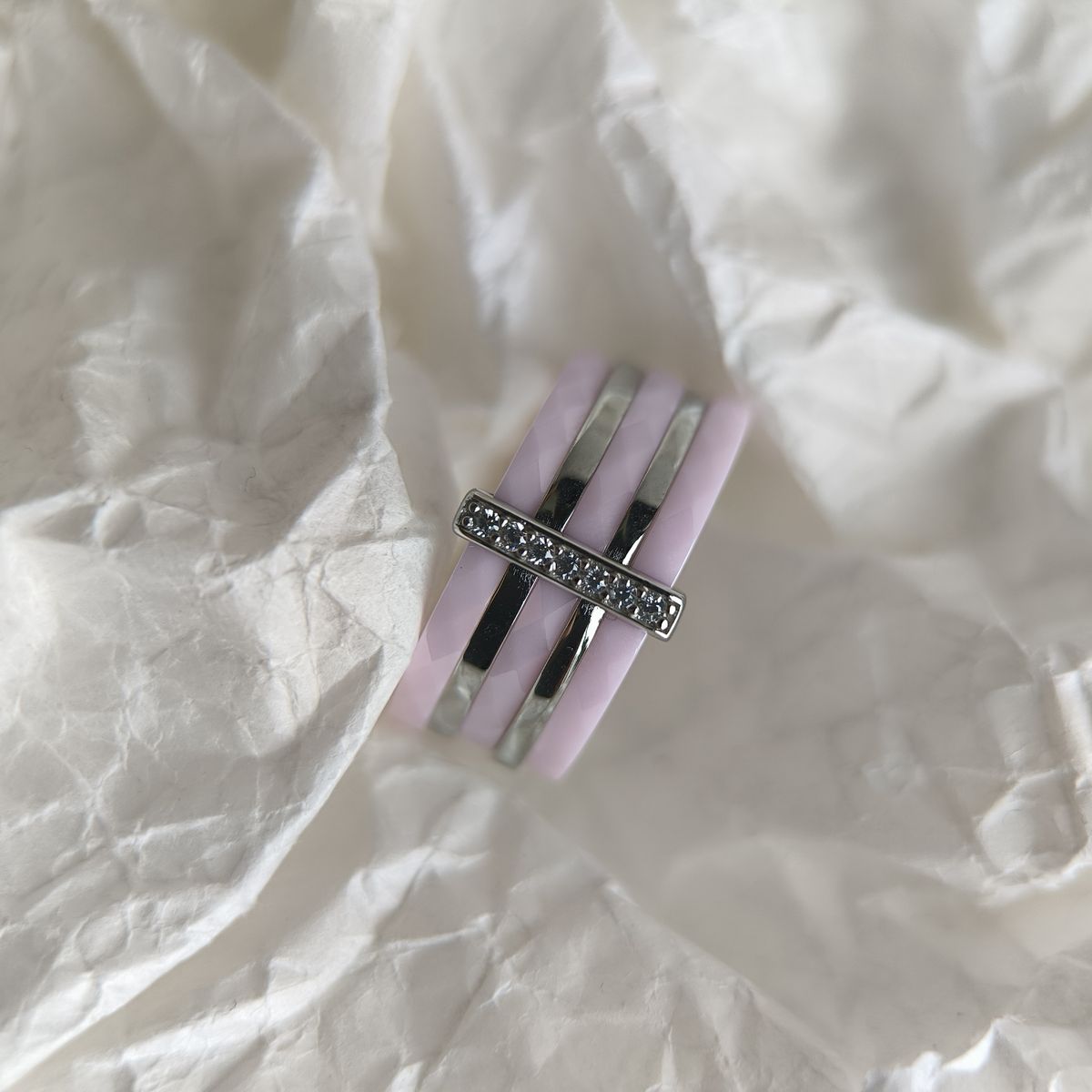 Серебряное кольцо с керамикой