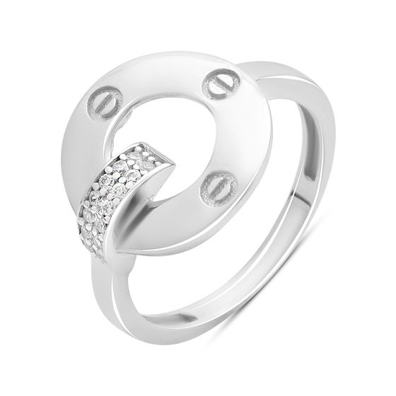 Золотое кольцо с фианитами 0.14ct