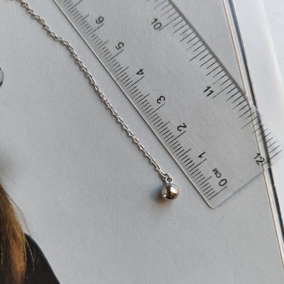 Серебряное колье без камней