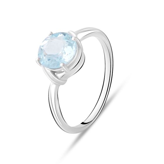 Серебряное кольцо с топазом 2.45ct