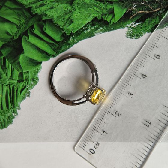 Серебряное кольцо с цитрином nano 1.113ct