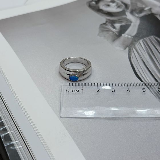 Серебряное кольцо с опалом 0.2ct